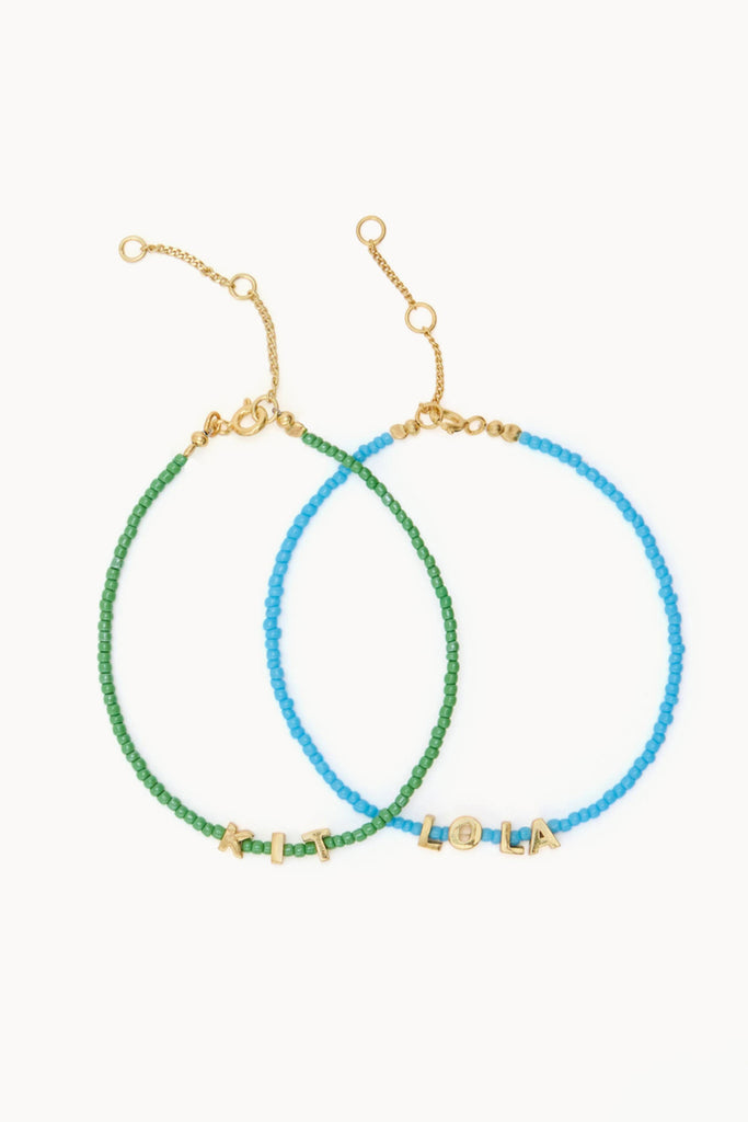 Tiny Dancer Beaded Initials Bracelet