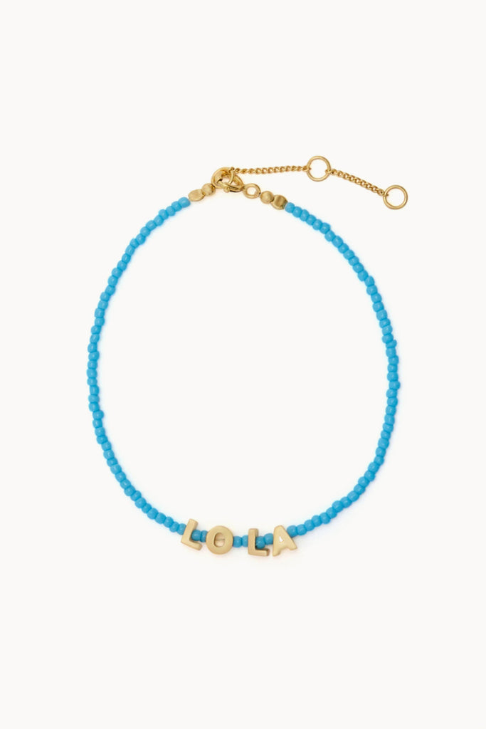 Tiny Dancer Beaded Initials Necklace