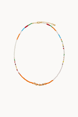 Tiny Dancer Beaded Initials Necklace