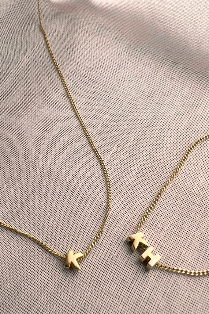 Tiny Dancer Initials Necklace