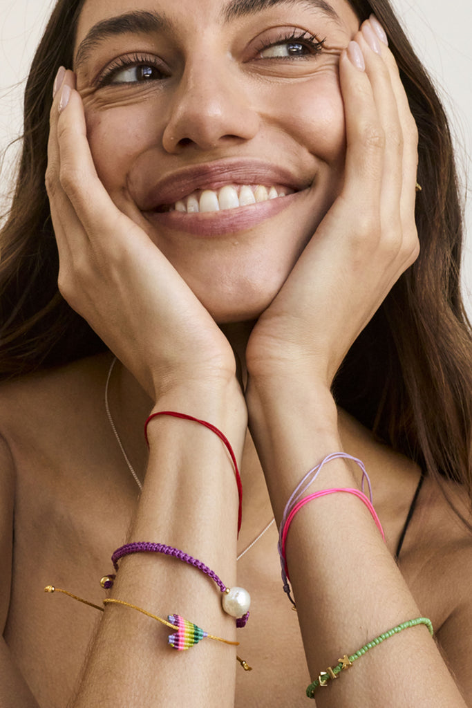 Tiny Dancer Rope Initial Bracelet