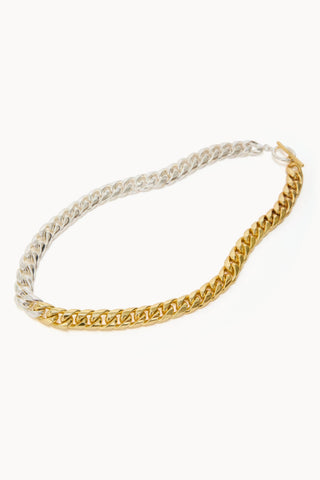 Celine Two Tone Chain Necklace