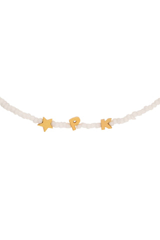 Tiny Dancer Beaded Initials Necklace