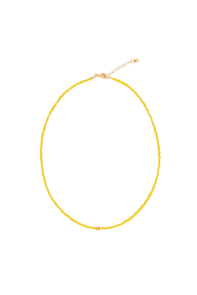 Tiny Dancer Beaded Initials Necklace