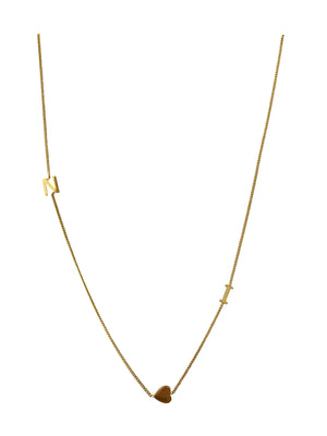 'NI♡' 18” gold plated necklace