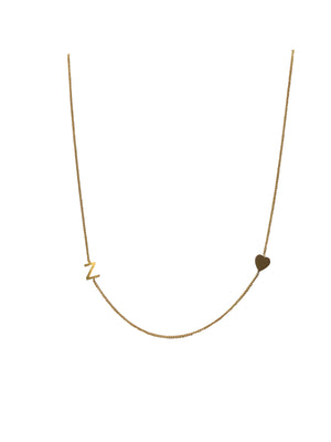 'Z♡' 18” Gold plated necklace