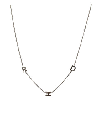 'RDH' 18” Sterling silver necklace