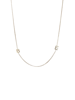 'BE' 18” Sterling silver necklace