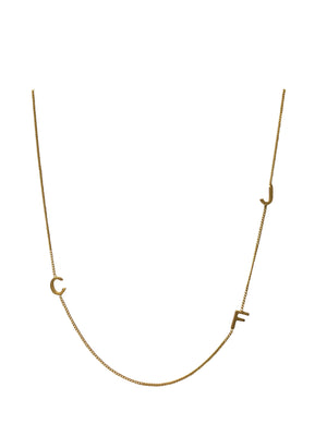 'CFJ' 16” Gold plated necklace