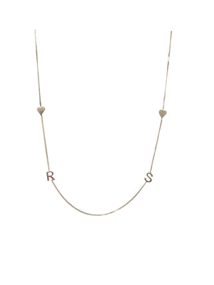 '♡SR♡' 18” Sterling silver necklace