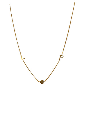 'LF♡' 16” Gold plated necklace