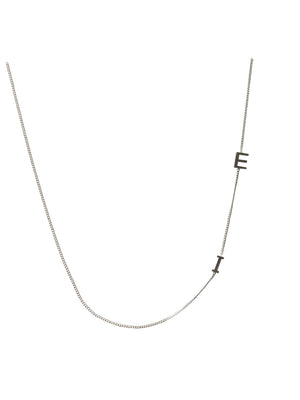 'IE' 16” Sterling silver necklace