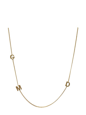 'GMD' 16” Gold plated necklace