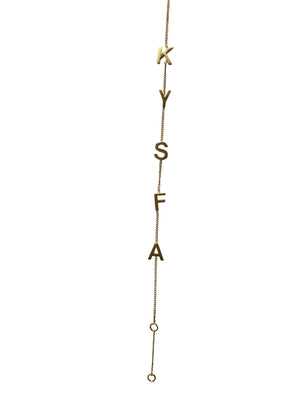 'KYSFA' 16cm with 2.5cm extender gold plated bracelet