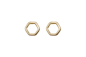 Geo Hexagon Stud