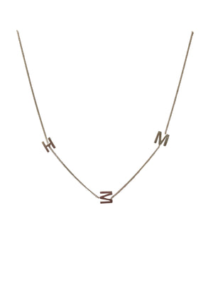 'HMM' 16” Sterling silver necklace