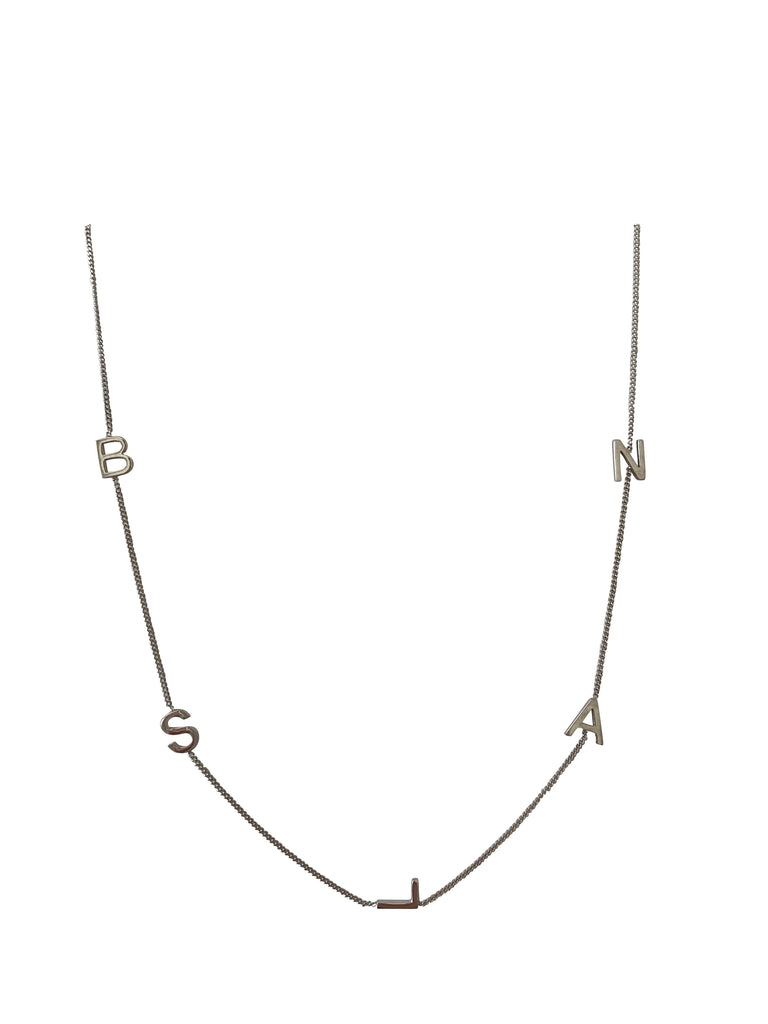 'BSANL' 16” sterling silver necklace