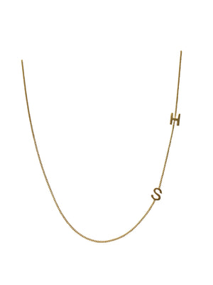 'SH' 16” Gold plated necklace
