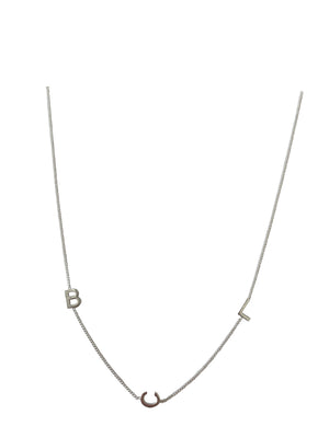 'BLC' 16” sterling silver necklace