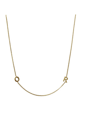 'OR' 16” gold plated necklace