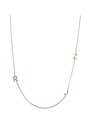 'RJZ' 16” sterling silver necklace