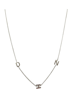 'DNH' 16” sterling silver necklace