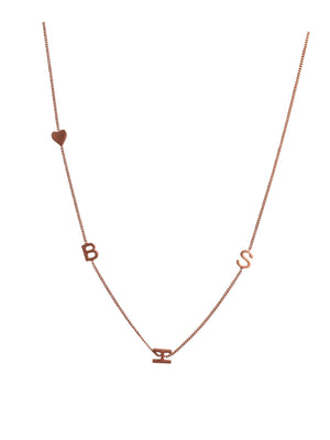 '♡BSH' 18” Rose gold plated necklace